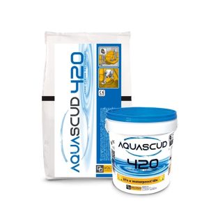 AQUASCUD 420 KG. 20.7 A+B impermeabilizzante cementiz. -5° "VOLTECO"
