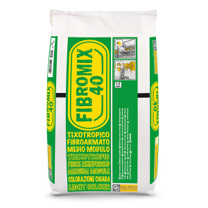 FIBROMIX40 KG. 25 malta tixotropica fibrata ritiro controllato "VOLTECO"