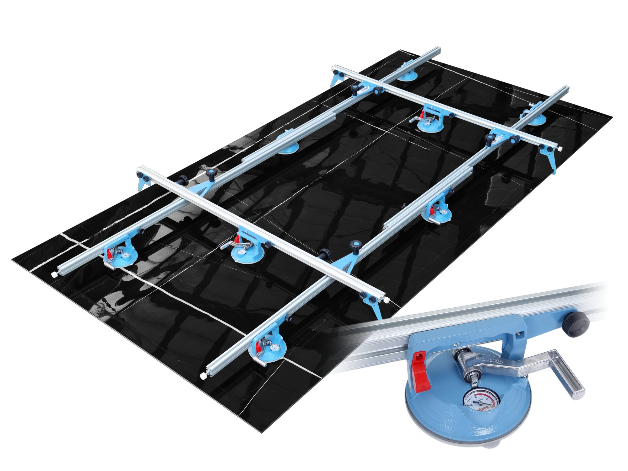 KERA-LIFT CM. 340X160 6+2 ventose + 4 sicure anticaduta "SIGMA"