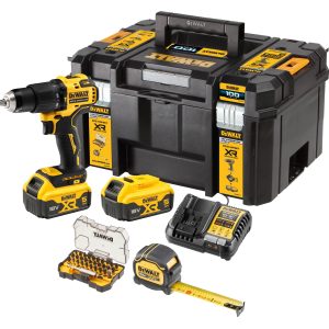 TRAPANO BATTERIA AVV. PERCUSSIONE 18V DCZ100P2KT-QW "DEWALT"