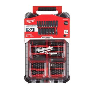 CASSETTA SET PZ. 16 BUSSOLE 1/2 PACKOUT 4932480943 "MILWAUKEE"