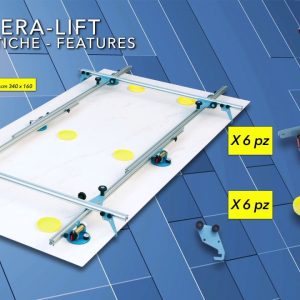 KERA-LIFT CM. 340X160 6+2 ventose + 4 sicure anticaduta "SIGMA"