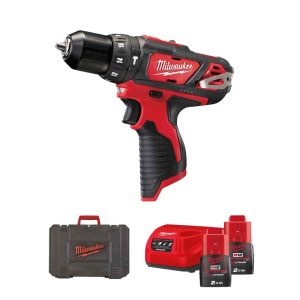 TRAPANO BATTERIA AVVITATORE PERCUSSIONE M12 BPD-202C "MILWAUKEE"