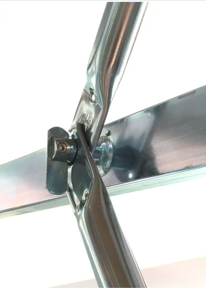 TRABATTELLO ACCIAIO 1,87X0,80 mt. H. 2,80 ALADIN + PROLUNGA "SVELT" web