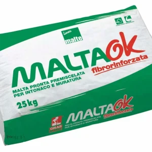 MALTA OK FIBRORINFORZATA KG. 25 "GRAS CALCE" (sq)