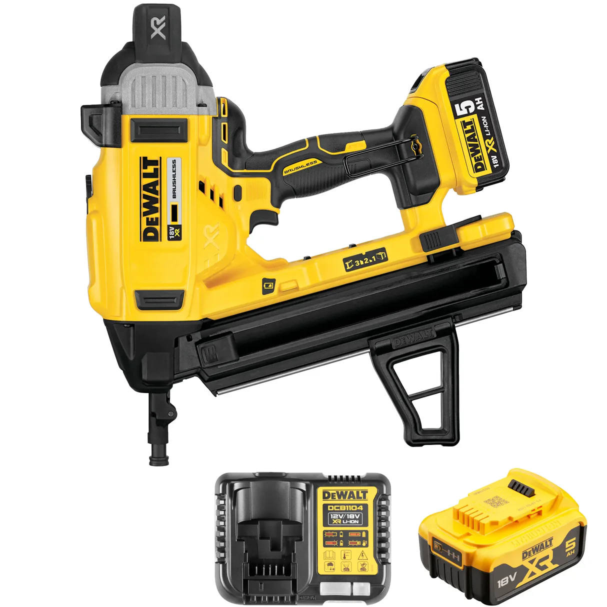 CHIODATRICE BATTERIA P/CEMENTO DCN890P2-QW "DEWALT"