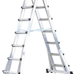 SCALA ALLUMINIO "SCALISSIMA" 6+6 portata max kg. 100 web