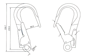 MOSCHETTONE ALLUMINIO APERTURA CM. 6 AK136