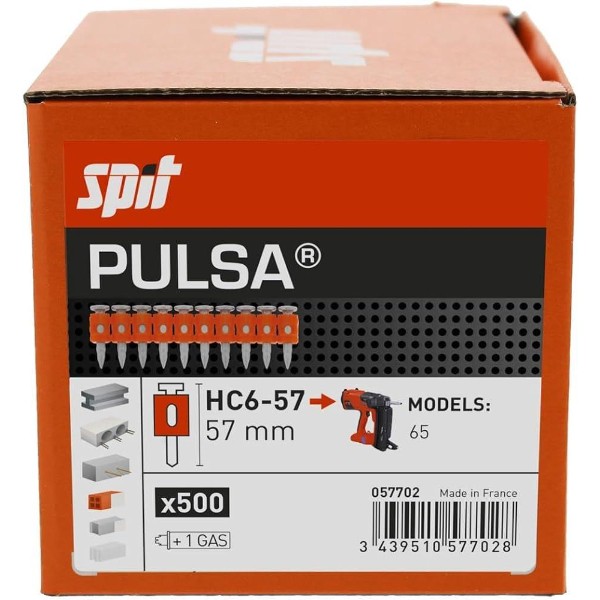 CHIODATRICE GAS PULSA 65 + pz. 500 chiodi HC6 57 "SPIT"