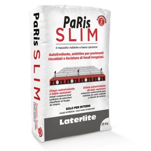 MASSETTO PARIS SLIM KG. 25 autolivellante radiante basso spessore leca