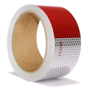 NASTRO RIFRETTENTE BIANCO-ROSSO C.1 CM. 5 ML. 22.30