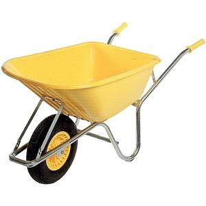CARRIOLA VASCA PLASTICA GIALLA LT. 100