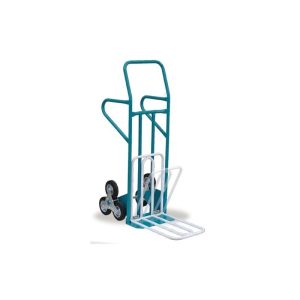 CARRELLO PORTASACCHI ACCIAIO C/RIBALTA tre ruote p/gradini