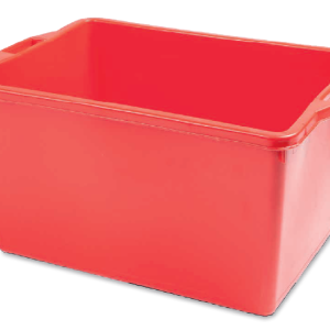 CONTENITORE GIARDINAGGIO LT. 65 ROSSO CM. 65X45X35H