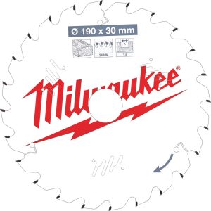 DISCO WIDIA UNIVERSAL DIAM. 190 "MILWAUWEE"
