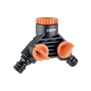 RACCORDO ACQUA PVC DUEVIE C/RUBINETTO P/GOMMA 8599 "CLABER"
