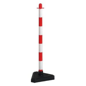 COLONNINA PVC B-ROSSA CM. 90 C/BASE CEMENTO