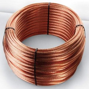 CAVO RAME NUDO P/TERRA 35 mm spessore KG/ML= 0.3158 kg 80 ML. 25.26 kg