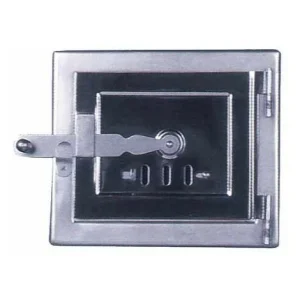 PORTINA P/CAMINO INOX C/REGISTRO MM. 160X180