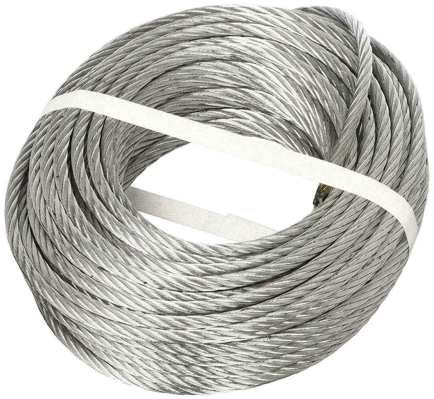 FUNE ACCIAIO COMMERCIALE ZINC. MM. 4 ML. 25