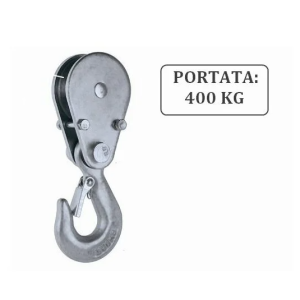 GANCIO CARRUCOLA DOPPIO TIRO P/ELEVATORE KG. 200-400