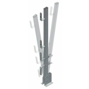 PARAPETTO P/BORDI ORRIZZONTALI-VERTICALI INCLINABILI mod. 117M "CSC"