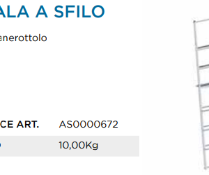 PONTEGGIO ACCIAIO Z2 SCALA A SFILO P/PIANEROTTOLO