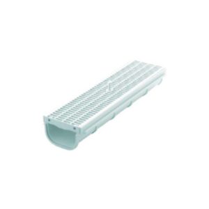 CANALE PVC CM. 50X13X 7+GRIGLIA CARRABILE PVC completa