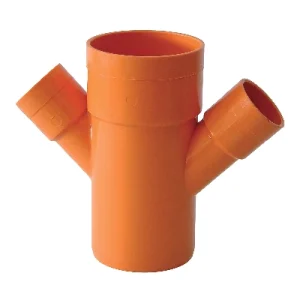 DERIVAZIONE DOPPIA RID. ROSSA 45° DIAM. 100-40-40 a marchio IIP