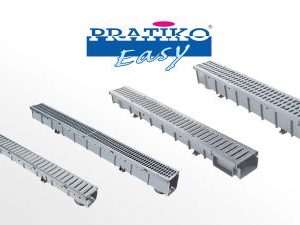 CANALE PRATIKO PP cm. 100X10X 5.5 + 2 GRIGLIE CARRABILE ML. 1