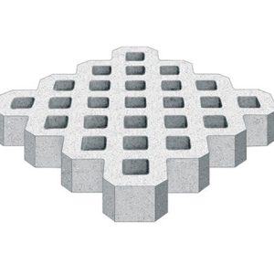 GRIGLIATO CEMENTO CM. 50X50 GRIGIO "FAVARO 1"
