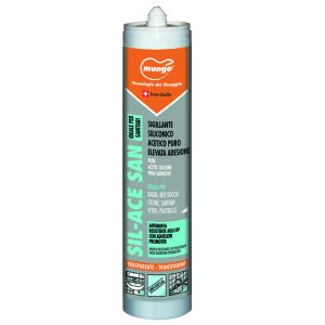 SILICONE ACETICO SANITARIO TRASPARENTE ML. 300