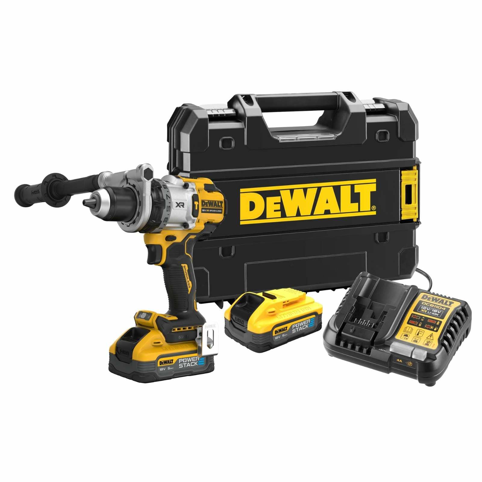 TRAPANO BATTERIA AVV. PERCUSSIONE 18V DCD100YP2T-QW "DEWALT"
