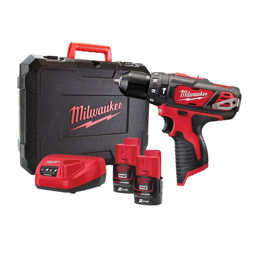 TRAPANO BATTERIA AVVITATORE PERCUSSIONE M12 BPD-202C "MILWAUKEE"