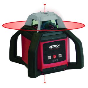 LIVELLA LASER "METRICA" ROTATIVO H4 + TREPPIEDE REGOLABILE + STADIA