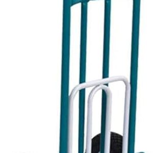 CARRELLO PORTASACCHI ACCIAIO C/RIBALTA c/ruote pneumatiche