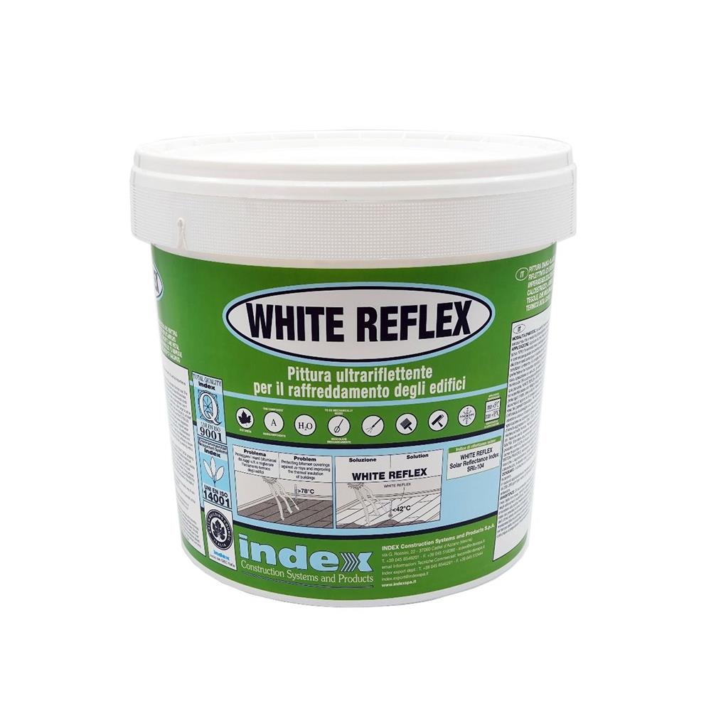 PITTURA BIANCA PROTETTIVA P/GUAINA WHITE REFLEX "INDEX"