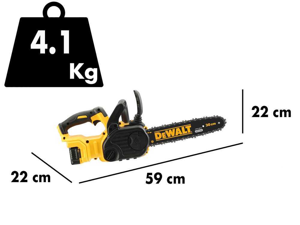 ELETTROSEGA BATTERIA DCM565P1-QW C/LAMA CM. 30 "DEWALT"