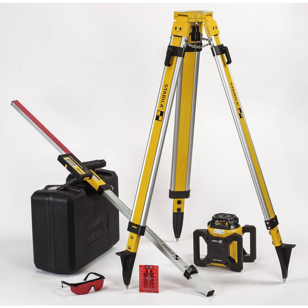 LIVELLA LASER "STABILA" LAR160 + TREPPIEDE REGOLABILE + STADIA LIVELLAME