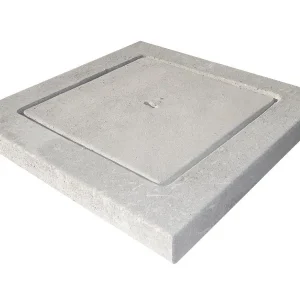 CHIUSINO CLS RIQUADRO CM. 60X60 h 8cm Leggero a getto mod. "MORO"