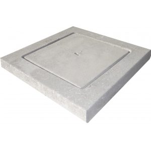 CHIUSINO CLS RIQUADRO CM. 60X60 h 8cm Leggero "SALVALAIO"