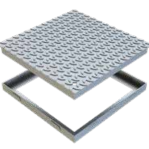 PIASTRA ZINC. AUTOCARRABILE CM. 35X35X3 "GRIDIRON"