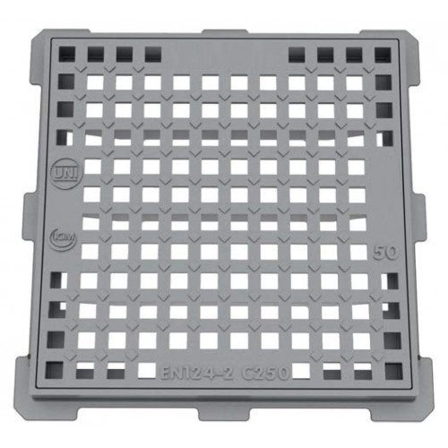 CADITOIA GHISA NIDO D'APE C250 CM. 30X30 luce interna "MCP"