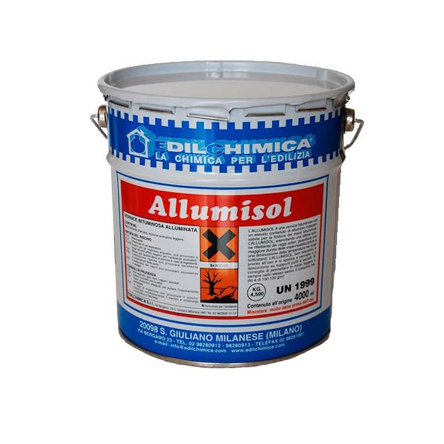 VERNICE ALLUMISOL 12/14 alta copertura KG. 18"EDILCHIMICA"