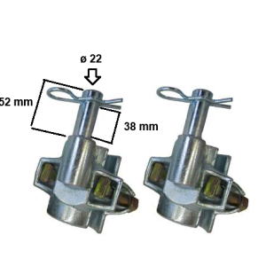 MORSETTO P/ELEVATORE IN COPPIA "IMER" mod. 1199107