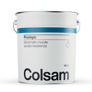 PITTURA SMALTO MURALE PRESTIGIO LT. 5.00 BIANCO BASE "COLSAM"