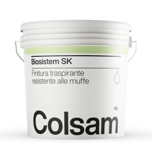 PITTURA TRASPIRANTE-MUFFA BIOSISTEM SK LT.14.00 BIANCO BASE "COLSAM"