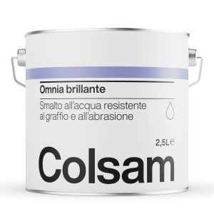 SMALTO ACQUA OMNIA BRILLANTE LT. 2.50 BIANCO BASE "COLSAM"