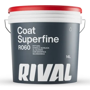PITTURA ACRILICA AL QUARZO COAT SUPERFINE LT. 14.00 BIANCO BASE "RIVAL"