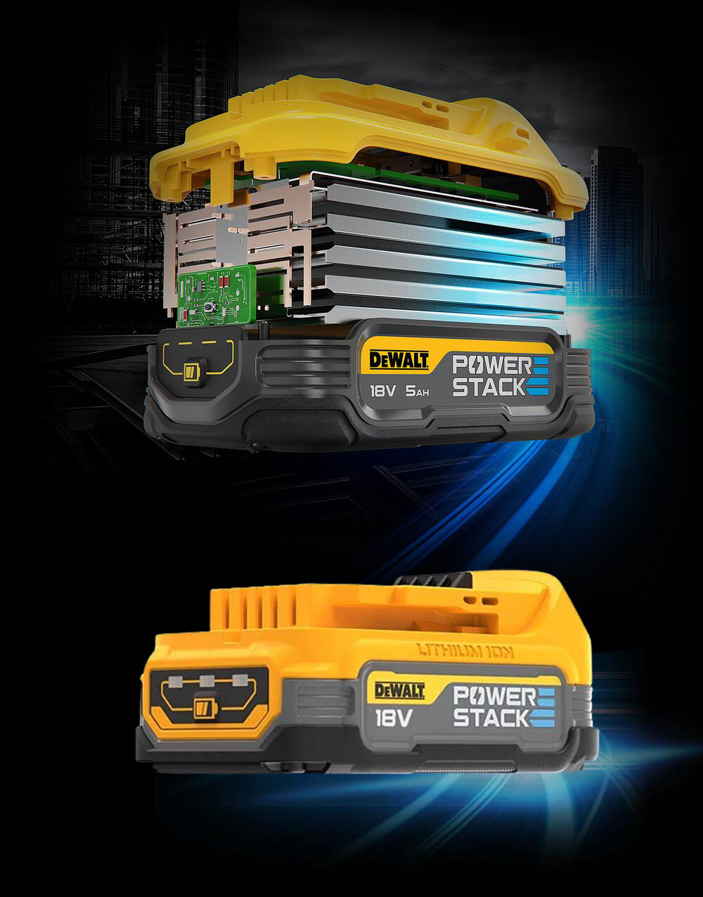 BATTERIA 18V IN KIT DCB1102E2-QW 2batterie Powersta 2Ah+carica "DEWALT"